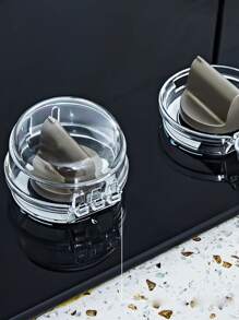 2pcs Random Gas Cooktop Switch Protection Cover, PP Cooktop Switch Cover For Kitchen