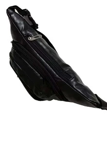 Men Letter Patch Decor Waist Bag - Black - View 2