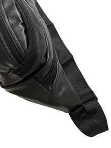 Men Letter Patch Decor Waist Bag - Black - View 6