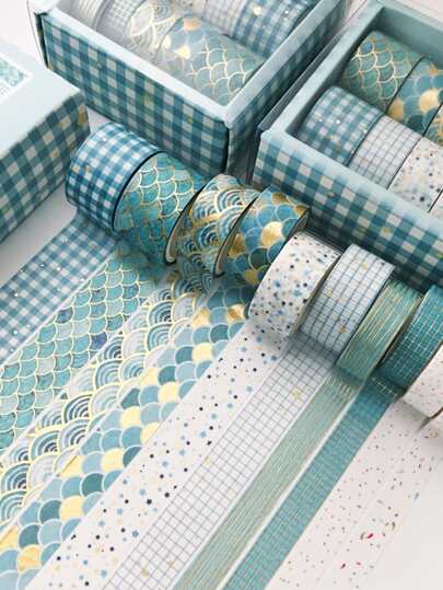 10rolls Mixed Pattern Washi Tape