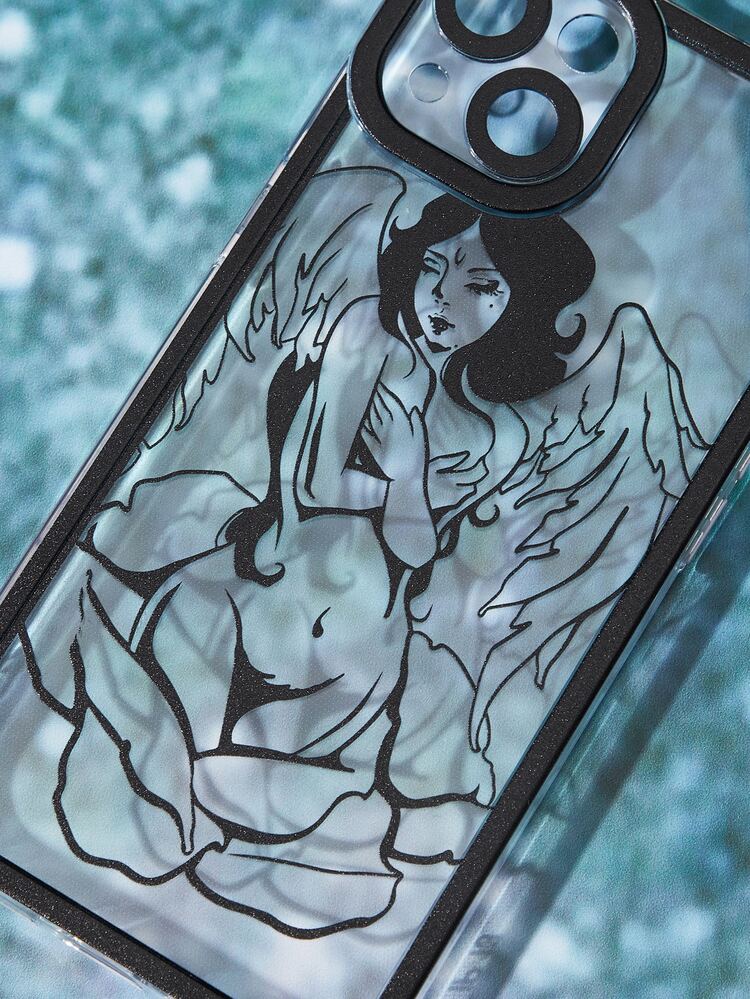 Goth Figure Graphic Phone Case, Halloween