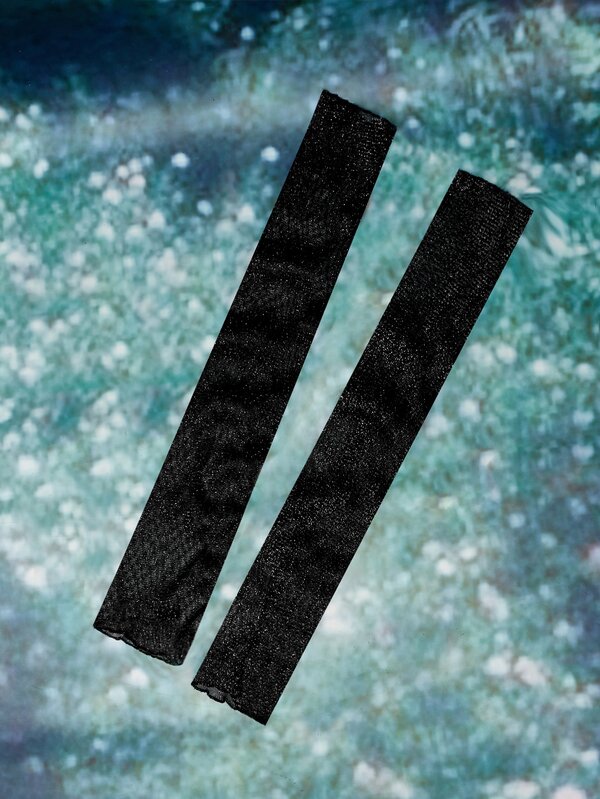 Goth Glitter Long Arm Sleeves SHEIN IN