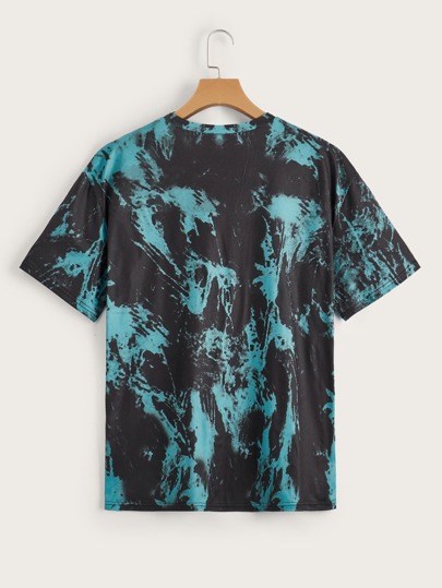 Fairycore Camiseta Skull & Wings Graphic Tie Dye