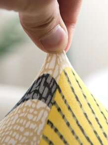 1pc Plant Print Sofa Slipcover & 2pcs Đệm Bìa không có chất độn - Nhiều màu - Xem 7