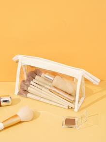 透明化妝刷包 - 無色 - 查看 2