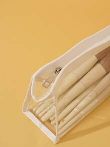 透明化妝刷包 - 無色 - 查看 3