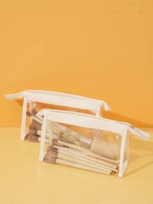 透明化妝刷包 - 無色 - 查看 4