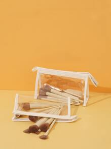 透明化妝刷包 - 無色 - 查看 6