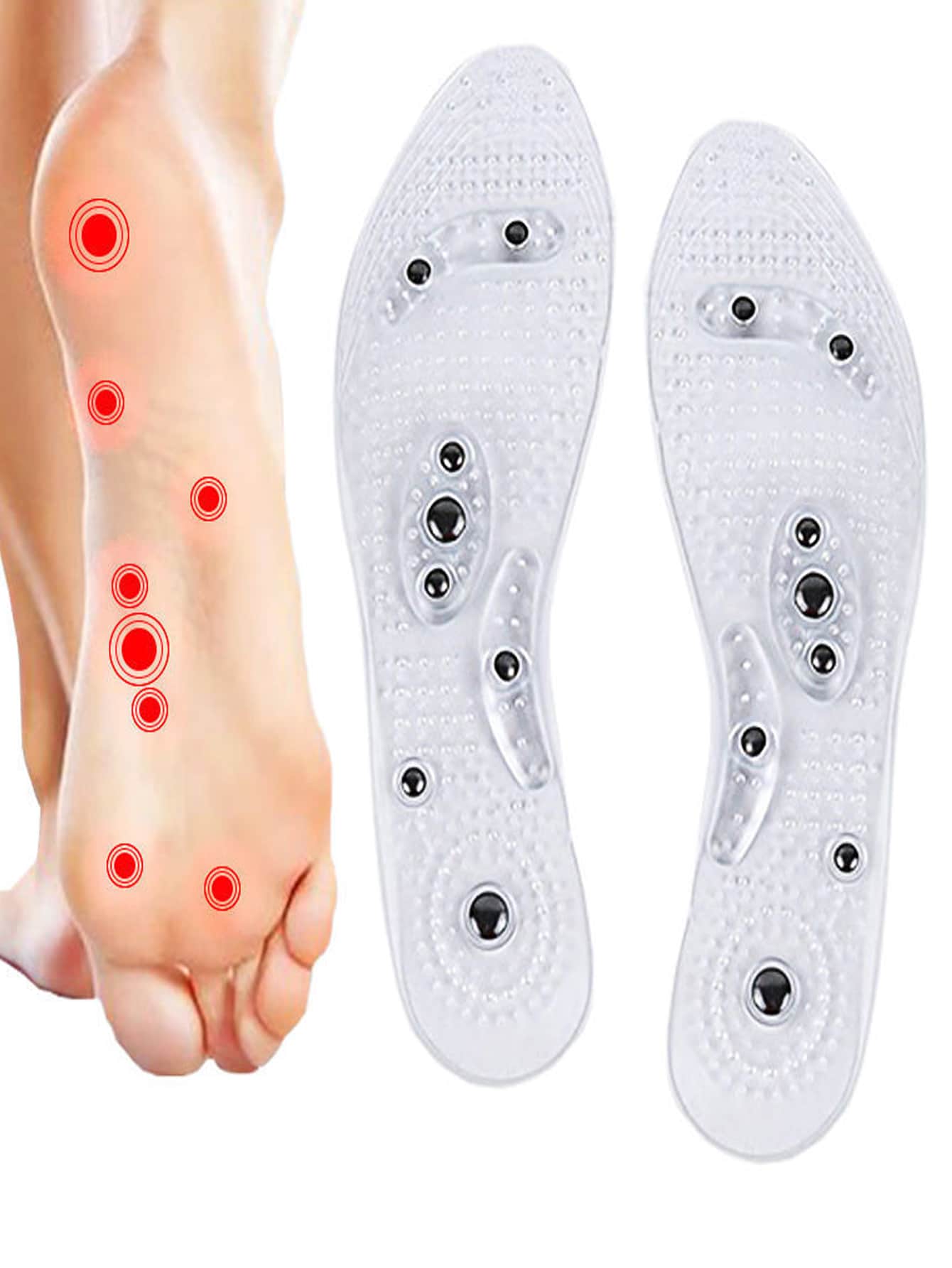 2 miếng lót giày mềm mại thoải mái từ tính - Trong sáng - Xem 1