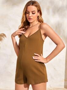 SHEIN رومبير كامي محبوك مضلع للأمومة