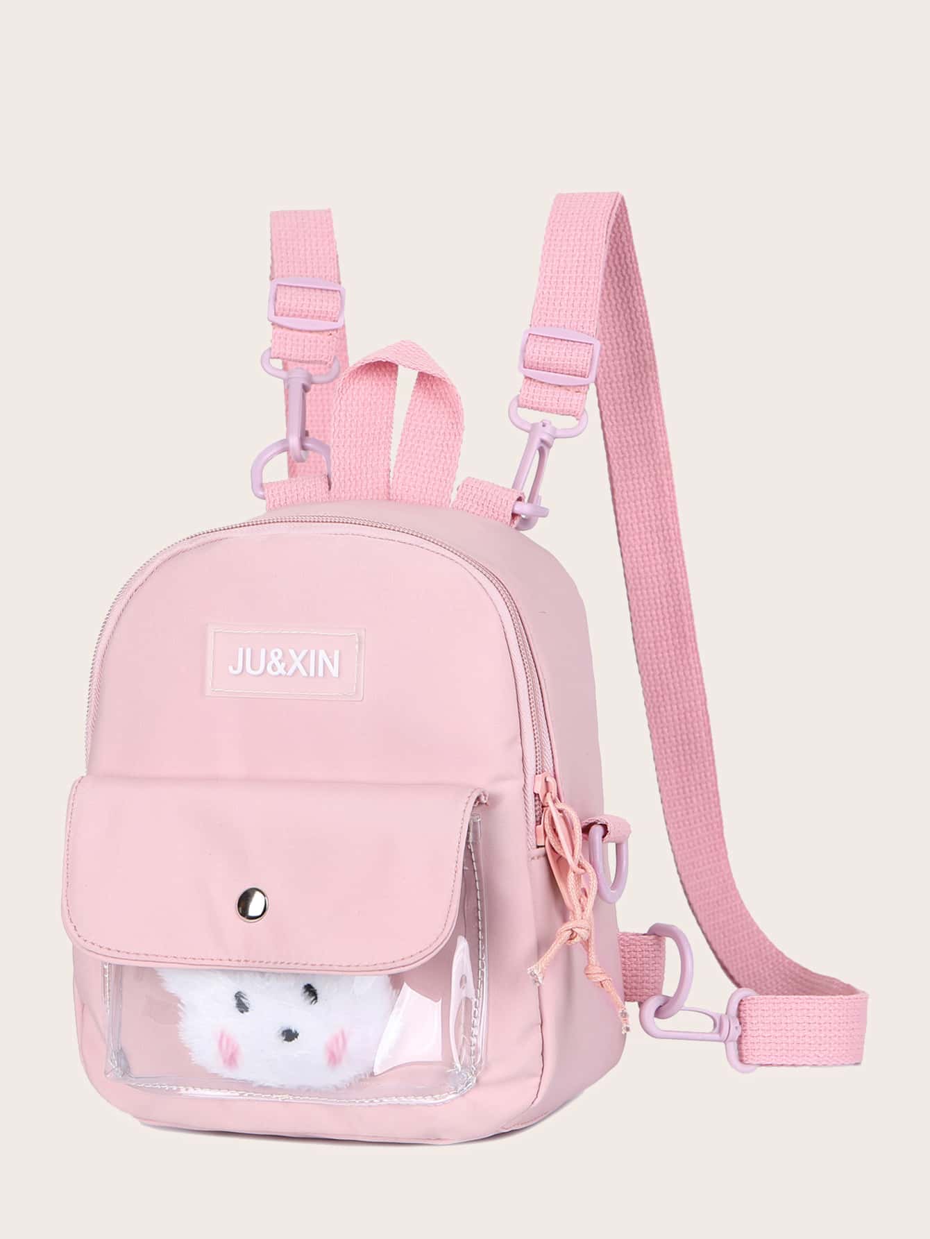 卡通裝飾口袋後背包