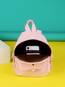 卡通裝飾口袋後背包