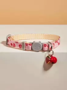 1pc Strawberry Decor Pet Collar - Multicolor - View 2