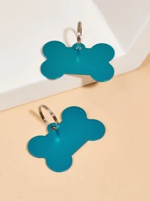 2 piezas Identificador para mascotas hueso - Azul - Ver 1