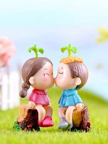 2 piezas Objeto decorativo con dibujos animados pareja - Multicolor - Ver 1