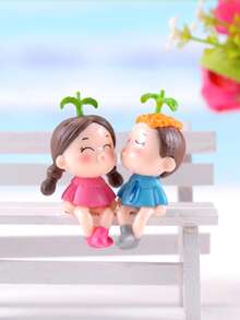 2 piezas Objeto decorativo con dibujos animados pareja - Multicolor - Ver 2