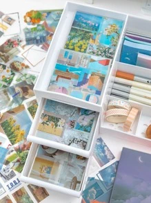 100入組混合圖案隨機貼紙 - 彩色 - 查看 5