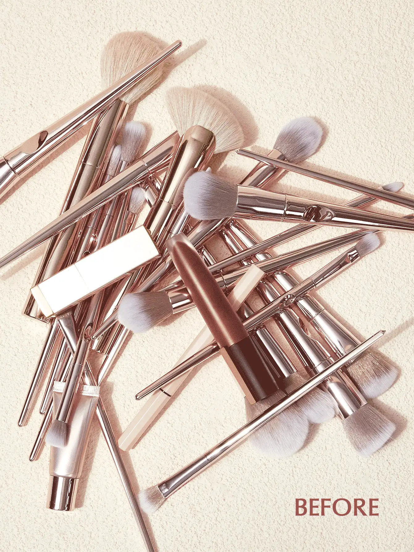 SHEIN Makeup Brush Holder Organizer, 1pc White Makeup Organizer Cosmetic Storage Organizer, Pen Pencil Cup Holder, Toothbrush Holder, Desk Organizer, For Dresser, Bathroom, Vanity & Countertop