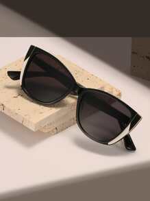 Visivana Cat Eye Fashion Glasses Perfect For Parties, Costumes & Gifts Shades Beach Accessories Beach Accessories For Women Glasses Shades For Summer Beach Vacation,Outdoor,Travel - Grey - View 3