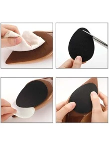 1 Pair Anti-Slip High Heel Protectors, Assorted Shapes - Black - View 4