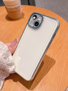 2.0 Thickness, Electroplated, Anti-drop, Acrylic Phone Case compatible with apple Iphone 15/15 Pro Max/15 Pro/15 Plus/11/12/13/14 Pro Max/xs/xr/11 Pro/11 Pro Max/12 Pro/12 Pro Max/13 Pro/13 Pro Max/14 Pro/14 Pro Max/14 Plus/7 Plus/8 Plus/8/se 2, Soft Shell, Simple - Clear - View 4