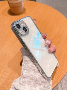 2.0 Thickness, Electroplated, Anti-drop, Acrylic Phone Case compatible with apple Iphone 15/15 Pro Max/15 Pro/15 Plus/11/12/13/14 Pro Max/xs/xr/11 Pro/11 Pro Max/12 Pro/12 Pro Max/13 Pro/13 Pro Max/14 Pro/14 Pro Max/14 Plus/7 Plus/8 Plus/8/se 2, Soft Shell, Simple - Clear - View 6