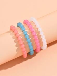 4 cái vòng tay cườm rắn - Nhiều màu - Xem 5