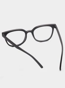 Men Square Frame Eyeglasses Clear Glasses - Black - View 4