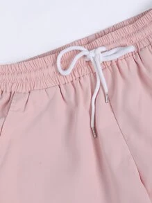 Manfinity Homme Men Random Striped Shirt & Solid Shorts Without Tee - Multicolor - View 4