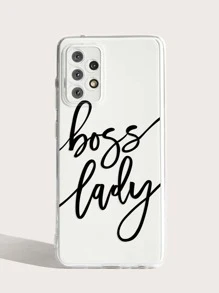 Letter Graphic Clear Phone Case - Multicolor - View 2