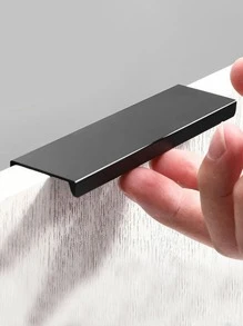 1入組耐用鋁合金抽屜拉手黑色可拆卸把手 - 黑色 - 查看 1