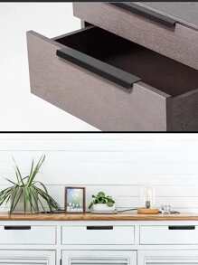 1入組耐用鋁合金抽屜拉手黑色可拆卸把手 - 黑色 - 查看 4