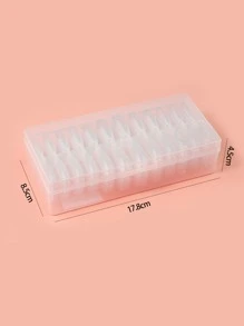 Elevate Your Style with 480pcs boxes of transparent color long ballet nail resin extended full coverage fake nails suitable for women and girls - Clear - View 2