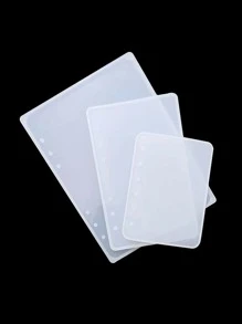 1 件笔记本 DIY 硅胶模具，白色硅胶书模，适合 DIY