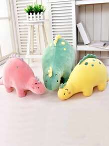 1 pieza Juguete de felpa para mascota de color al azar con diseño de dinosaurio - Multicolor - Ver 3