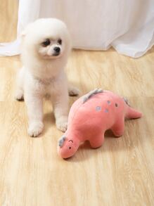 1 pieza Juguete de felpa para mascota de color al azar con diseño de dinosaurio - Multicolor - Ver 6