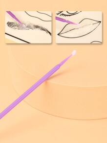 100 piezas Aplicadores de plástico desechables para limpieza de extensiones de pestañas - Morado - Ver 6