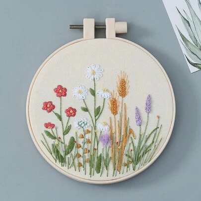花朵圖案DIY手工刺繡