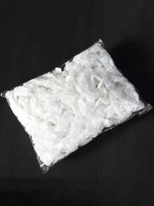 80入組透明一次性防水浴帽染髮劑浴帽PE美容院帽酒店家居沐浴女士浴帽