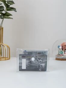 Snap Button Flap Transparent Coin Purse Lightweight Fashion Money For Anniversary For Birthday Gift For Gift White-Collar Workers For Male For Female Clear Purse School Stuff