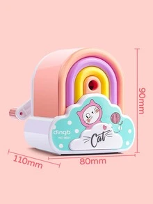 1 pieza Sacapuntas con estampado de dibujos animados - Multicolor - Ver 5