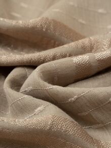 Raw Trim Scarf - Khaki - View 2