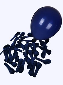 50入組5英寸素色裝飾氣球 - 藍色 - 查看 2