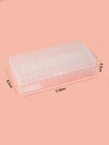 Upgrade Your Look with 480pcs boxed transparent short oval nail resin extended full coverage fake nails suitable for women and girls - Clear - View 2