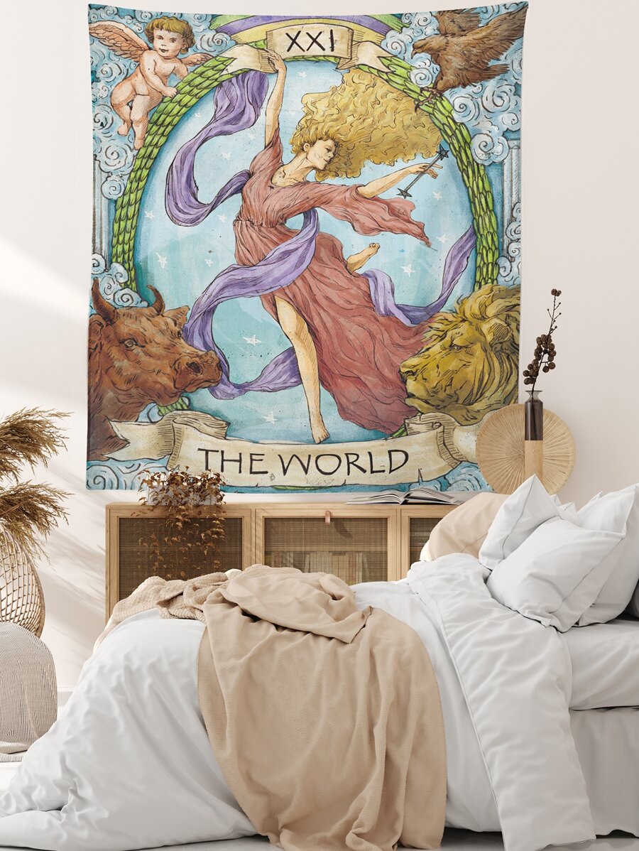 塔羅牌印花掛毯 - 彩色 - 查看 1