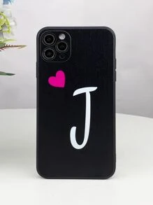 Letter Graphic Phone Case - Multicolor - View 1