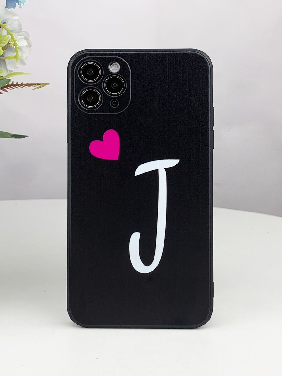 Letter Graphic Phone Case - Multicolor - View 1