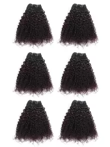 6 cái Gói dệt tóc xoăn của con người Màu ombre - Nhiều màu - Xem 2