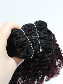 6 cái Gói dệt tóc xoăn của con người Màu ombre - Nhiều màu - Xem 5