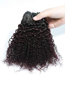 6 cái Gói dệt tóc xoăn của con người Màu ombre - Nhiều màu - Xem 6